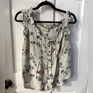 Delicate floral white Maeve blouse